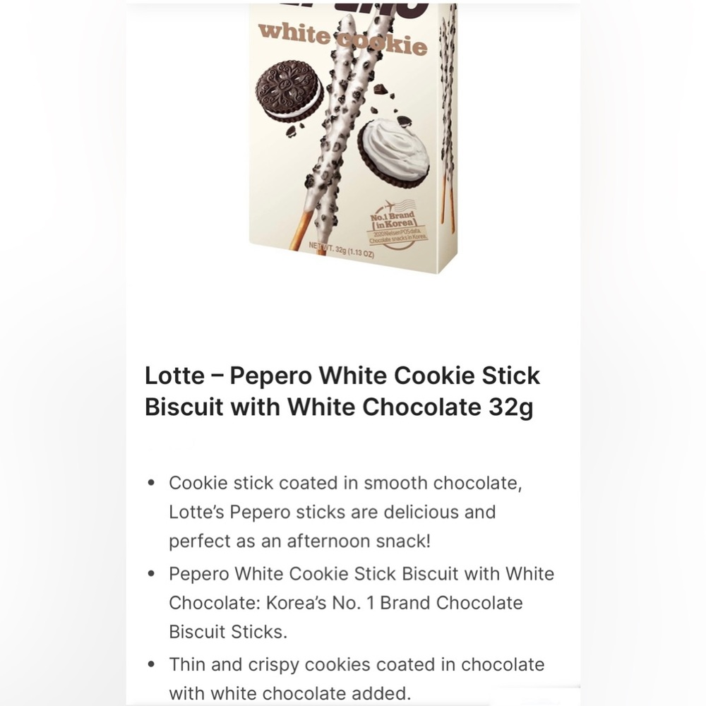 Combo of pack of sweet & delicious 1 Cotton candy & 2 Pepero white cookie sticks - Picture 6 of 9